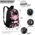 thumbnail image 5 of Uorisanigo School Backpack for Girls Boys Large Capacity Cherry Blossom Axolotl School Bag Kids Backpack Universal Fit Preschool, Elementary, Kindergarten Casual Daypack(17 Inch), 5 of 6
