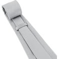 thumbnail image 3 of LAICAIW Men's Ties Solid Pure Color Plain Formal Black Ties For Men, 3 of 5