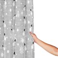 thumbnail image 3 of JOOCAR Merry Christmas Shower Curtain, Snowman and Snowflake on Grey Background Digital Print, Fabric Bathroom Decor with Hooks, 72 x 72 inches Polyester waterproof fabric with 12 hooks, 3 of 7