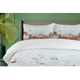 thumbnail image 4 of Ambesonne White Duvet Cover Sets, Aged Vintage Brick Wall, 2-Queen, Red, 4 of 7