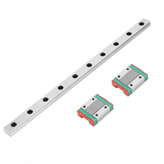 1pc 250mm MGN12 Miniature Linear Rail Guide Rail 12mm Width 2pcs MGN12B Slide Blocks