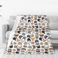 thumbnail image 1 of KLL Cute Cats Pattern Fleece Throw Blanket,Fleece Throw Blankets for Couch & Bed All Season Use-50"x40", 1 of 7