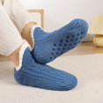 thumbnail image 2 of Unisex Fluffy Fuzzy Warm Slipper Socks for Men Women, Thick Fleece Lined Non-Slip Socks For Indoor Floor, 2 of 4