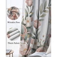 thumbnail image 3 of Easter Bunny Blackout Curtains for Bedroom Living Room Darkening Curtains 90 Inch Cute Rabbit Rose Floral Pastoral Leaves Plants Black Out Window Curtain Privacy Window Treatment Drapes 52"x90"x2, 3 of 9