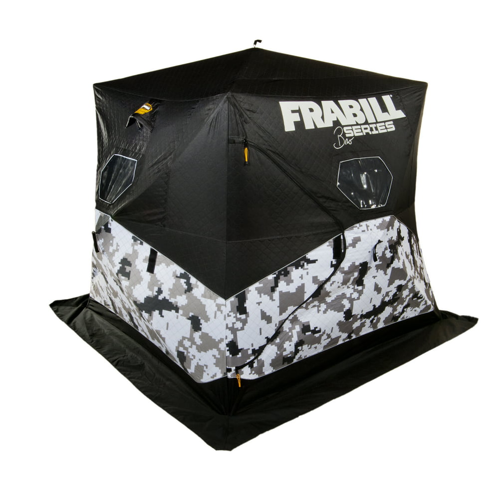 Frabill Shelter Hub Bro with 600D Polyester for up to 3 People, Ice Fishing Shelters, Arctic 
