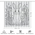 thumbnail image 2 of Shower Curtain Sets Aesthetic, Beige Floral Leaf Pattern Printed on Bathroom Rug and Shower Curtain Sets, Suitable for Small Bathroom Gym Guest Bath, 72 x 72 inches, 2 of 8