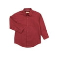 thumbnail image 2 of Leveret Kids & Toddler Boys Long Sleeve Uniform Cotton Dress Shirt Variety of Colors (Size 2-14 Years) (Maroon, 4 Years), 2 of 4