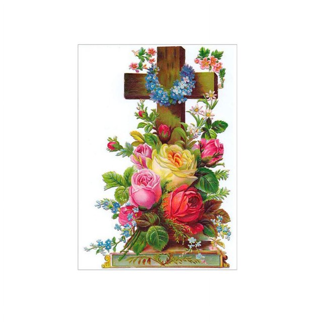 30x40 cm 5D DIY Pintura Completa De Diamantes, Combinación De Flores De Paisaje, Lienzo De Diamantes De Imitación DIY Pintura De Punto De Cruz por Número para Decoración De Pared Adultos Niños