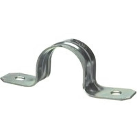 Halex 26121 Conduit Strap, 1/2 in, Steel, Galvanized, 10/BAG