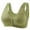 Green, variant on HOOJT Women's Bras Wireless Push-Up Bras Open-Front Thin Tube Tops Soft Cotton Vests Bra Everyday Bralette Underwear