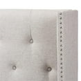 thumbnail image 4 of Bowery Hill King Winged Panel Headboard in Grayish Beige, 4 of 5