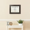 thumbnail image 2 of ArtToFrames 12x16 inch Diploma Frame - Framed in Mahogany and Gold Slope Frame with Black and Gold Mats, Comes with Regular Plexi Glass and Wire Hanger for Wall Hanging (D-4447-12x16), 2 of 4