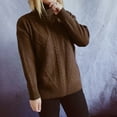 thumbnail image 2 of Lilgiuy Women Casual Turtlenck Sweater Long Sleeve Autumn Sweater Pullver Tops Winter Clothes for 2022, 2 of 5