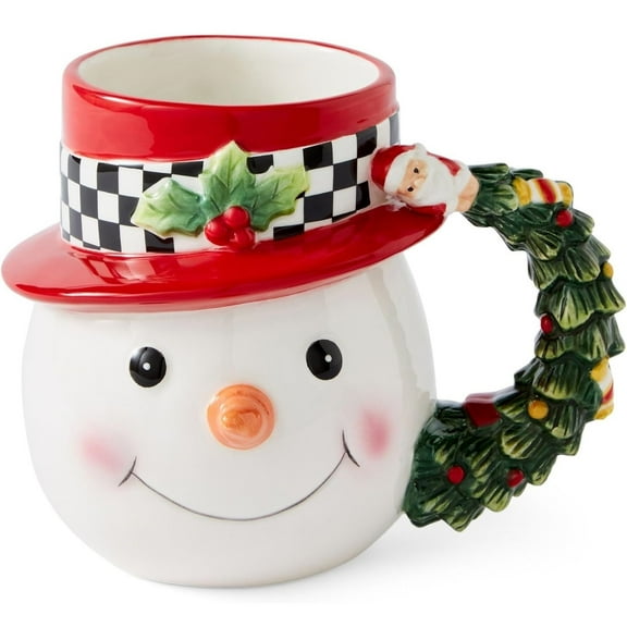 Spode Christmas Tree Snowman Toby Mug
