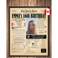 thumbnail image 1 of MoritanX Personalized 16th Birthday Newspaper Poster: Canada 2009, 1 of 3