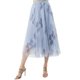 thumbnail image 1 of Falda de tul con hojas AMAD  Casual para mujer Talla L, 1 of 5