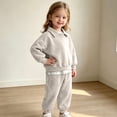 thumbnail image 7 of Timegard Infant Unisex Clothes Cotton Sets Boys Girls Casual Workout Sets Collar Pullover Joggers Toddler Loose Outfits, 7 of 7