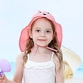 thumbnail image 2 of Cute Cartoon Breathable Outdoor Wide Brimmed Childrens Sun Hat Quick Drying Baby Beach Sun Hat Kids Sun Hat UPF 50+ Boys Girls Protection Hat Wide Brim Beach Hats Strap, 2 of 6