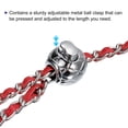 thumbnail image 5 of Purse Chain Strap, 47 Inch Iron Chain Strap Adjustable Chains Replacement for Wallets Clutch Bags Red/Silver Tone, 5 of 5
