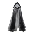 thumbnail image 2 of Capa con capucha de Halloween para disfraz de cosplay de Halloween para fiesta temática para mujeres y hombres 130 centímetros, 2 of 8