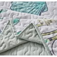 thumbnail image 6 of Davulos Full/Queen Coastal Quilt Bedding Set 3-Piece Summer Coastal Quilt with Shams Reversible Bedspread Quilt Set All Season Lightweight Nautical Quilted Coverlet, 6 of 7