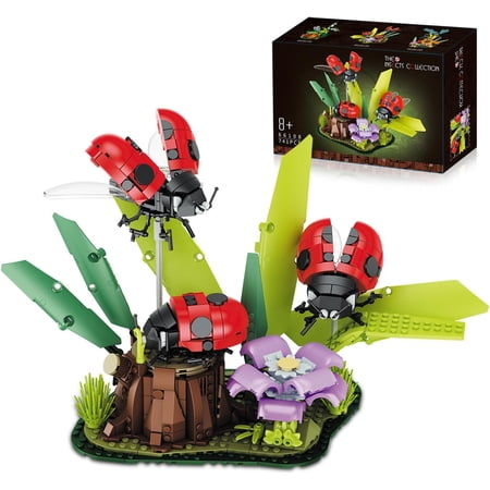 Syrinx Ladybug Insect Building Sets for Boys Girls 8+, Compatible with Lego