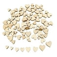 thumbnail image 1 of serony 200 Pieces Wood Mixed Heart Mini Detachable Removable Decorative Button Fastener Handicraft Festival Decoration, 1 of 6