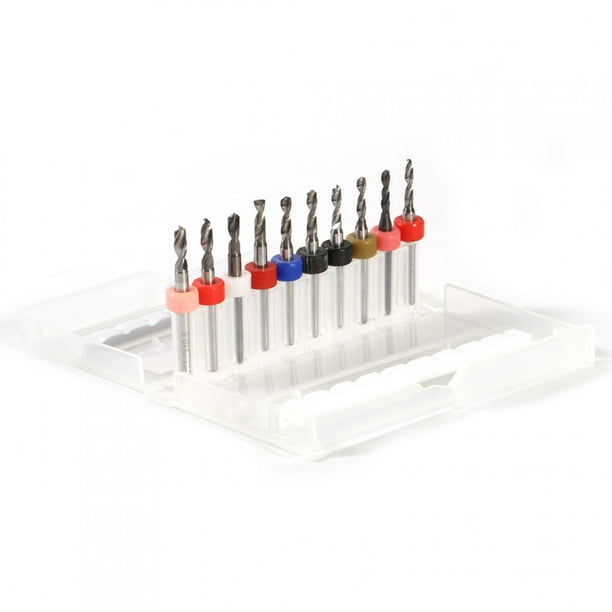 Brocas para placa de circuito de impresión, 10 piezas Brocas de carburo para circuito de impresión PCB Microbrocas Fiabilidad excepcional