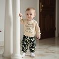 thumbnail image 2 of Loicainy Toddler Kids Boy Camouflage Outfit 12 18 24 Months 2T 3T 4T 5T 6T Letter Print Long Sleeve Sweatshirt Cargo Pants 2 Piece Clothes Set, 2 of 8