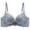 Grey, variant on ,Women's Lace Push up Wireless Bras Thick Padded Extra Lift Full Coverage Bra Deep V Neck High Support Bralettes Black 36
