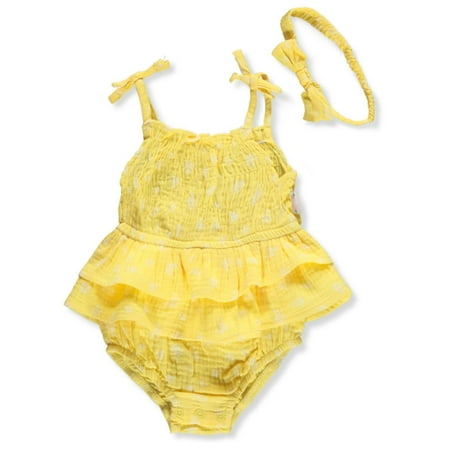 

Duck Duck Goose Baby Girls 2-Piece Bodysuit Set - yellow 6 - 9 months (Newborn)