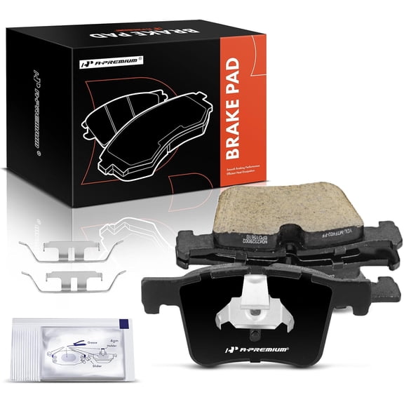 A-Premium Front Ceramic Disc Brake Pads Set Compatible with BMW 320I, 328D xDrive, 330I, 330I xDrive, 335I xDrive, X3, 428I xDrive, 430I Gran Coupe, 430I xDrive Gran Coupe, X4, Activehybrid 3, 4 Pcs