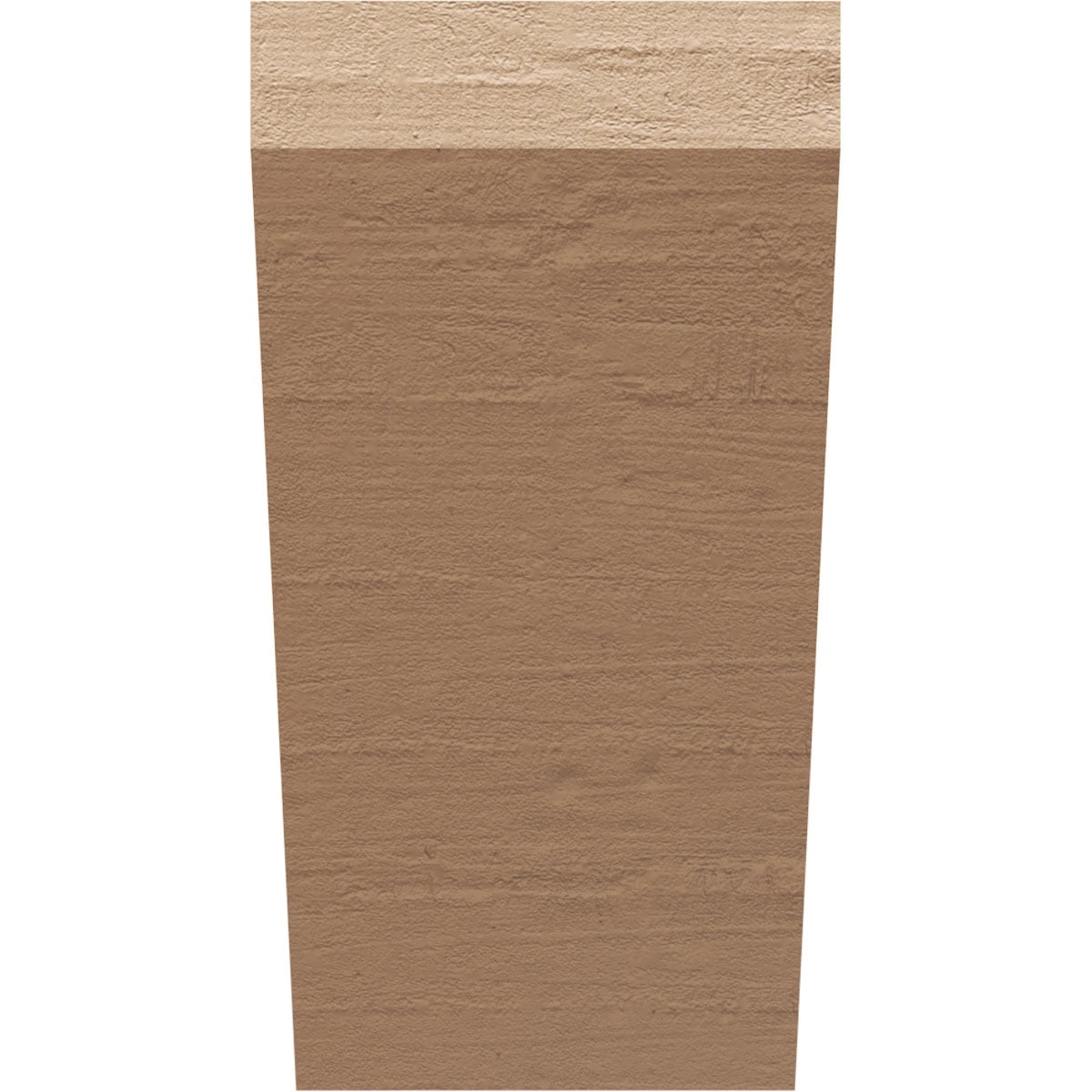 9"W x 9"D x 18"H Wide Concord Rough Cedar Woodgrain TimberThane Corbel, Primed Tan