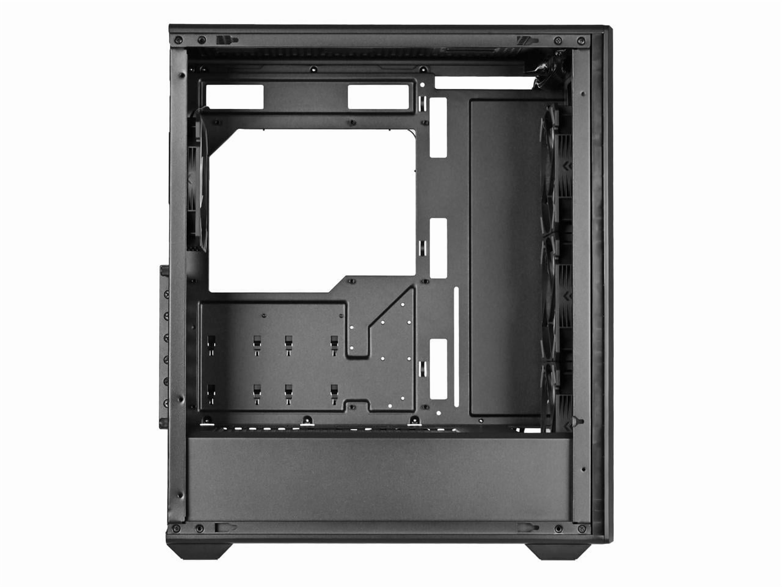 SilverStone Technology FARA 515XR Black Compact ATX Mid-Tower Chassis with Dual Radiator Support and Stunning Rainbow Lighting