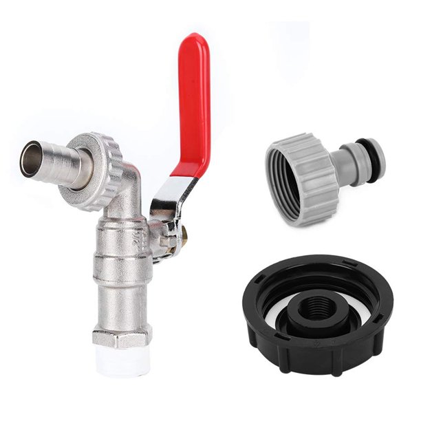 Thick wire to 4 points faucet nipple 1/2 inch with IBC water tank