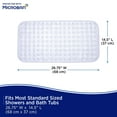 thumbnail image 7 of Kenney Microban Protected Bubble Bath Mat, 26.75" L x 14.5" W, Clear, 7 of 7