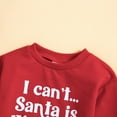 thumbnail image 5 of Toddler Girls Sweatshirts Boys Christmas Long Sleeve Letter Prints T Shirt Pullover Sweatshirts for Girls Size 18-24 Months, 5 of 6
