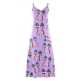 thumbnail image 5 of Qiopertar Robe d'Été Imprimée Décontractée Sans Manches Col en V pour Femmes en Solde Livraison Gratuite à Moins de 5$ jusqu'à 90 % de Réduction, 5 of 5