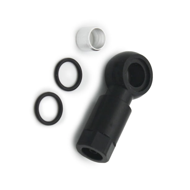 Toystoory aceite para bicicletas de montaña cabezal de oliva conectores de manguera de freno de disco hidráulico accesorios de repuesto para Ciclismo Negro OD019869-06