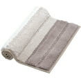 thumbnail image 4 of YouLoveIt Striped Bathroom Rug Set Bath Mats Non Slip Door Mats Ultra Soft Absorbent Plush Shaggy Floor Mats Washable Striped Bath Rugs Runner for Bathroom, Tub and Shower, 4 of 7