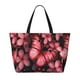 thumbnail image 2 of Fotbe pink butterfly Bolsa de Viaje para Playa - Resistente al Agua, Bolsa Tote de Gran Capacidad y Ligera con 7 Bolsillos para Mujeres y Hombres, 2 of 7