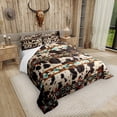 thumbnail image 2 of SUTENGDA Farmhouse 3-Piece Animal Floral Comforter Set  Full, 2 of 7