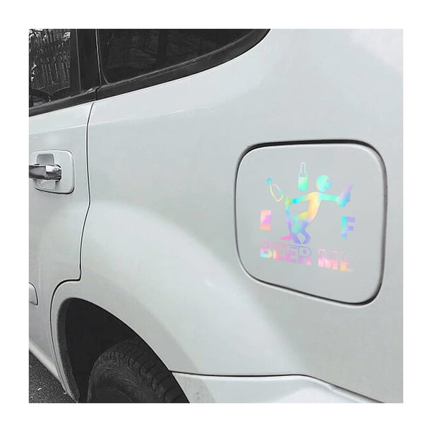 Divertidas pegatinas para coche, calcomanía de alto consumo de gasolina, pegatina vacía de indicador de combustible para automóvil, accesorios exteriores universales para mujeres y hombres
