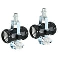 thumbnail image 1 of Unique Bargains E27 Double Base Bulb Socket Adapter M10 Thread Lamp Holder 2 Light Socket 2 Pack, 1 of 4