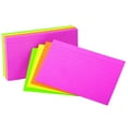 thumbnail image 2 of Oxford 4in x 6in Ruled Neon Index Cards, Assorted Colors, 100 Cards, 2 of 2
