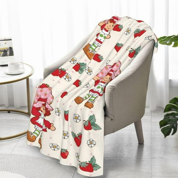 Soft Funny Throw Blanket Strawberry Blanket King Size Designer For Sofa Home Interior Blankets For Adults