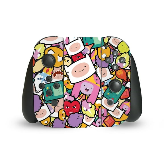 Head Case Designs Officially Licensed Adventure Time Graphics Pattern Vinyl Sticker Skin Decal Cover Compatible with Nintendo Switch Joy Controller