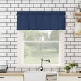 thumbnail image 4 of Navy Blue Kitchen Valances for Windows 54x18 Inch Kitchen Curtains Valances Rod Pocket Modern Pure Navy Blue Bathroom Window Valances for Window Treatment Decor, 4 of 6