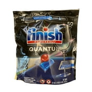 Finish - Quantum - 50ct - Dishwasher Detergent - Powerball - Ultimate Clean & Shine - Dishwashing Tablets - Dish Tabs- Finish Powerball Quantum Dishwasher Detergent Tabs, 50-count