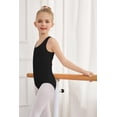 thumbnail image 3 of Oudiya Leotard for Girls Sleeveless Gymnastic Leotards Hollow Back Ballet Dance Unitards Bodysuit for 3-13Y, 3 of 7